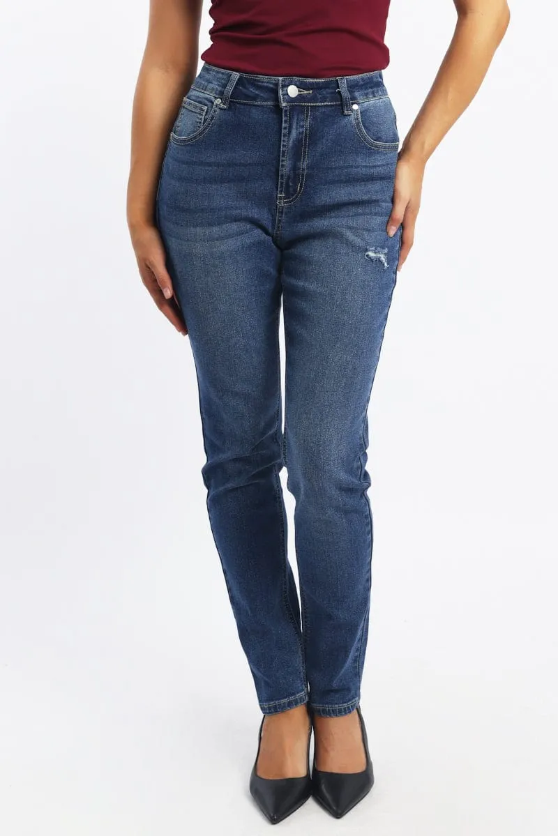 Denim Skinny Jeans High Rise sold by Ally Fashion product image thumbnail 2
