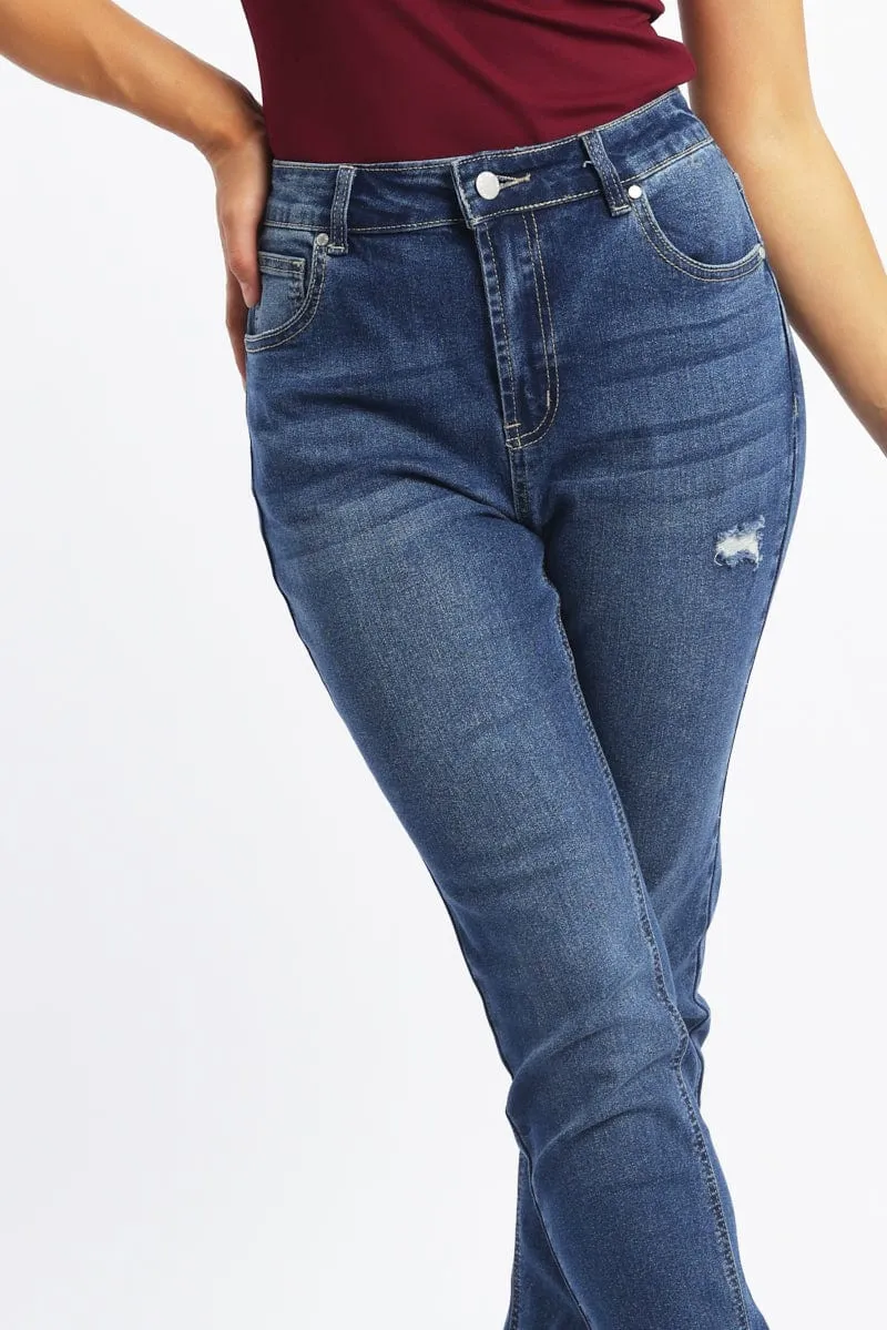 Denim Skinny Jeans High Rise sold by Ally Fashion product image thumbnail 5