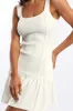 White Knit Dress Sleeveless Mini sold by Ally Fashion
