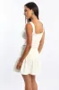 White Knit Dress Sleeveless Mini sold by Ally Fashion