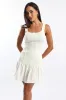 White Knit Dress Sleeveless Mini sold by Ally Fashion