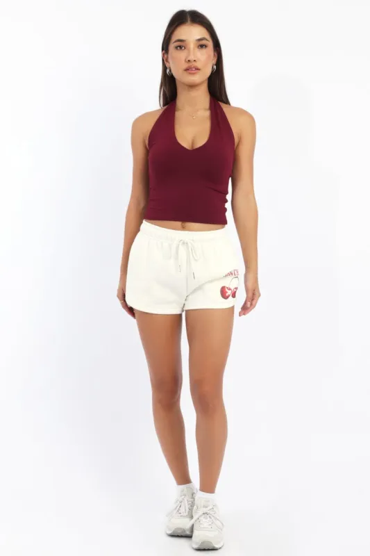 White Track Shorts sold by Ally Fashion