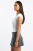 Grey T-Shirt Short Sleeve V-Neck sold by Ally Fashion