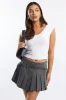Grey T-Shirt Short Sleeve V-Neck sold by Ally Fashion