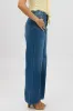 Denim Wide Leg Jeans Mid Rise sold by Ally Fashion