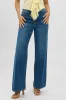 Denim Wide Leg Jeans Mid Rise sold by Ally Fashion