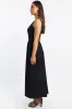 Black Midi Dress Ribbed Bodice sold by Ally Fashion