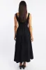 Black Midi Dress Ribbed Bodice sold by Ally Fashion