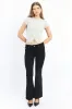 Grey Knit Top Short Sleeve Ribbed sold by Ally Fashion