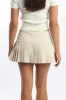 Beige Pleated Skort Skirt sold by Ally Fashion