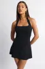 Black Halter Neck Mini Dress sold by Ally Fashion