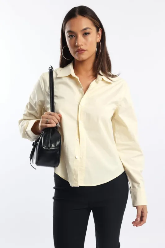 Yellow Smart Fit Shirt sold by Ally Fashion