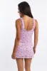 Purple Floral Mini Dress Mesh sold by Ally Fashion