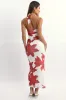 White Floral Bodycon Dress Halter Neck sold by Ally Fashion