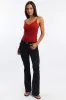 Red Textured Cami Top Seamless sold by Ally Fashion
