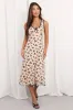 Beige Floral Midi Dress Mesh sold by Ally Fashion