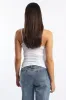 White Textured Cami Top Seamless sold by Ally Fashion