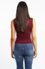 Red Supersoft Tank Top Square Neck Double Layered sold by Ally Fashion