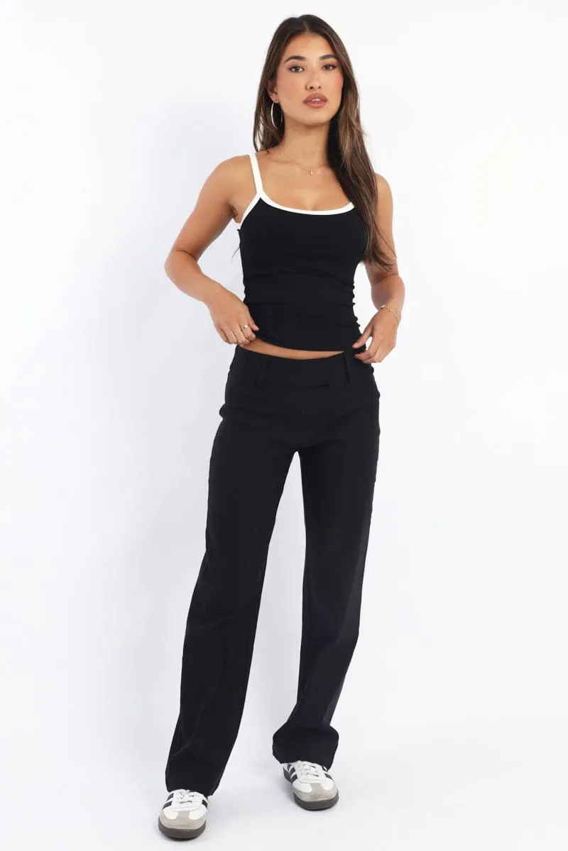 Black Tank Top Sleeveless Rib sold by Ally Fashion product image thumbnail 2