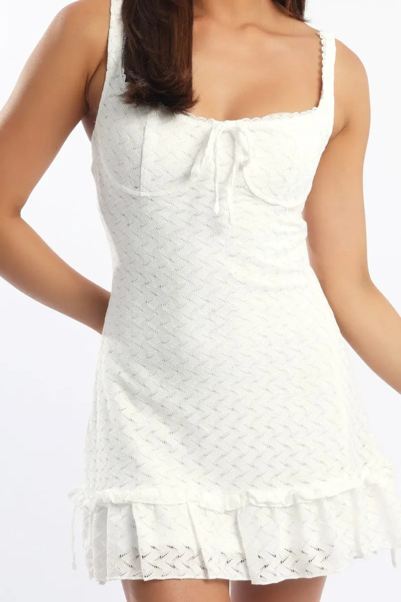 White Mini Dress Lace sold by Ally Fashion product image thumbnail 5