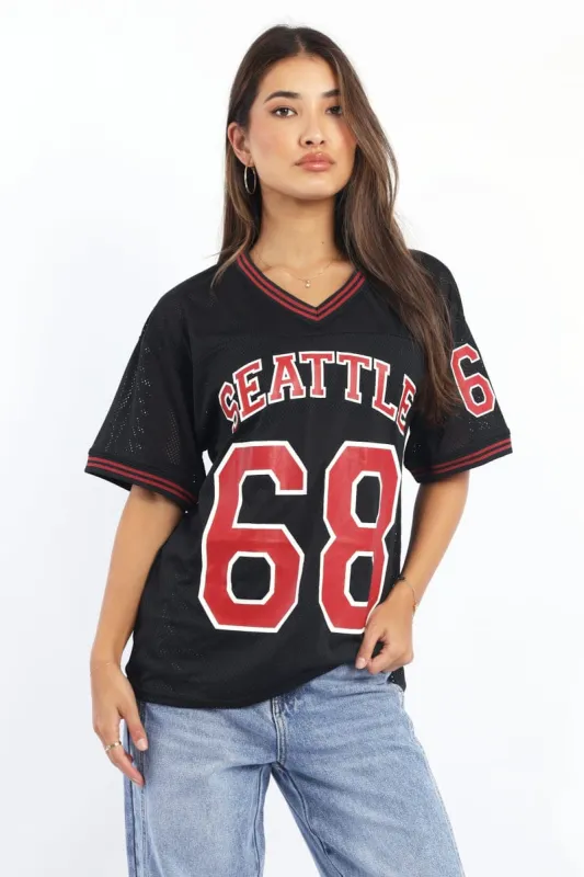 Black Sport Tee Short Sleeve sold by Ally Fashion