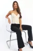 Beige Suede Cami Top Sleeveless Sweetheart Neckline sold by Ally Fashion