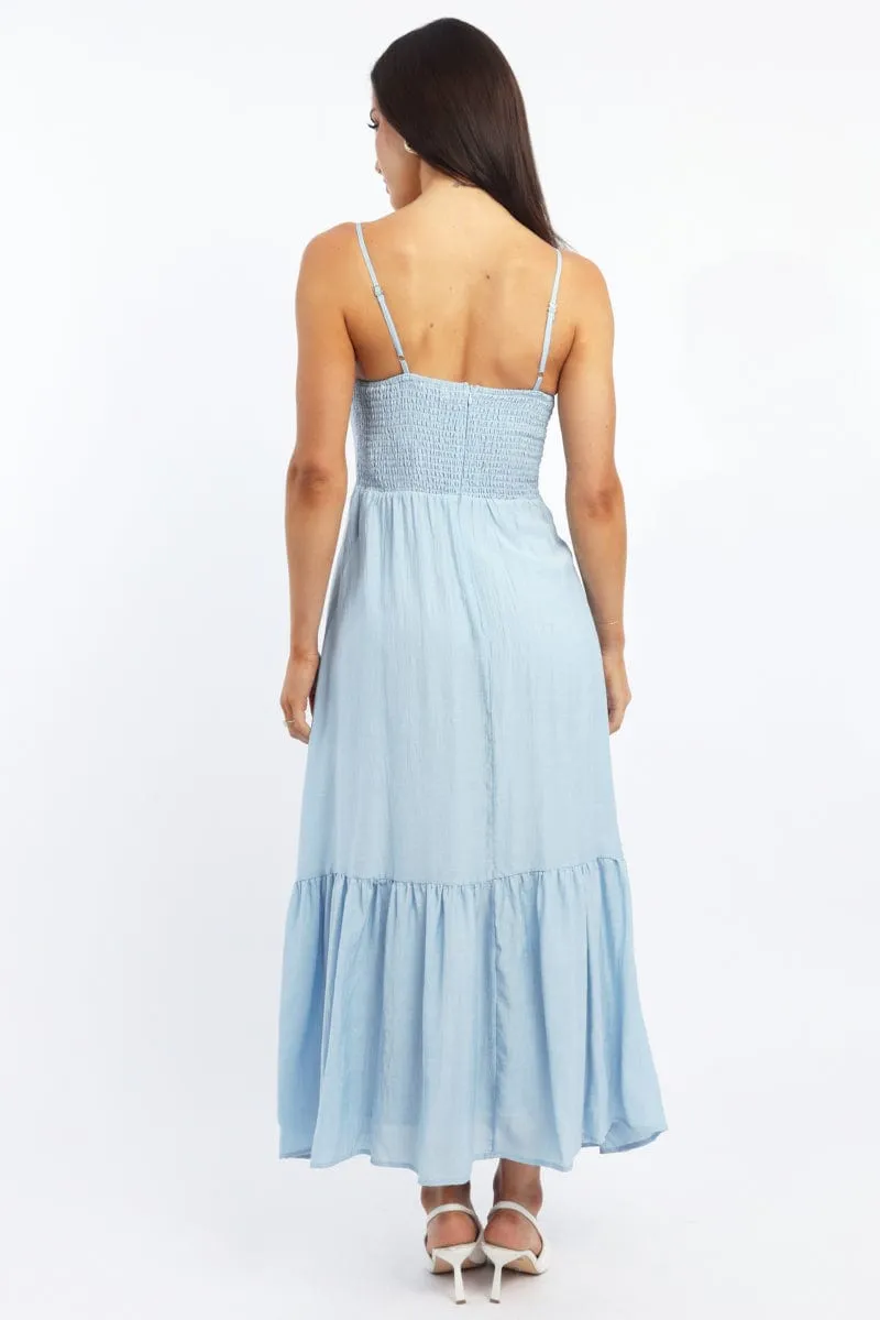 Blue Maxi Dress Tiered sold by Ally Fashion product image thumbnail 4