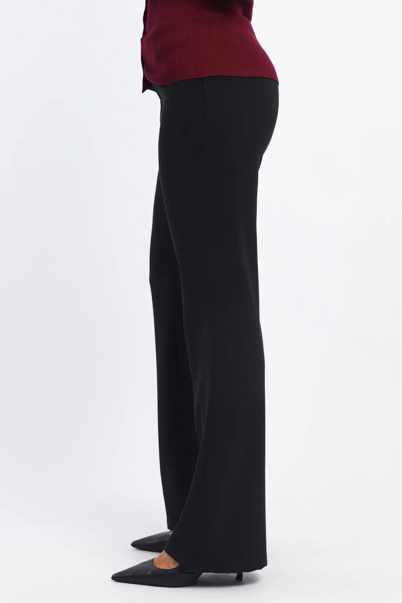 Black Flare Leg Pants sold by Ally Fashion product image thumbnail 3
