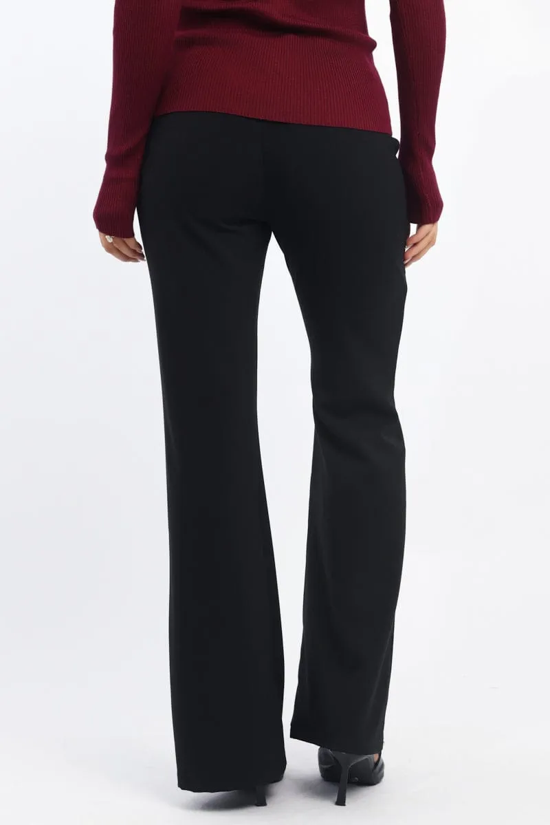 Black Flare Leg Pants sold by Ally Fashion product image thumbnail 4