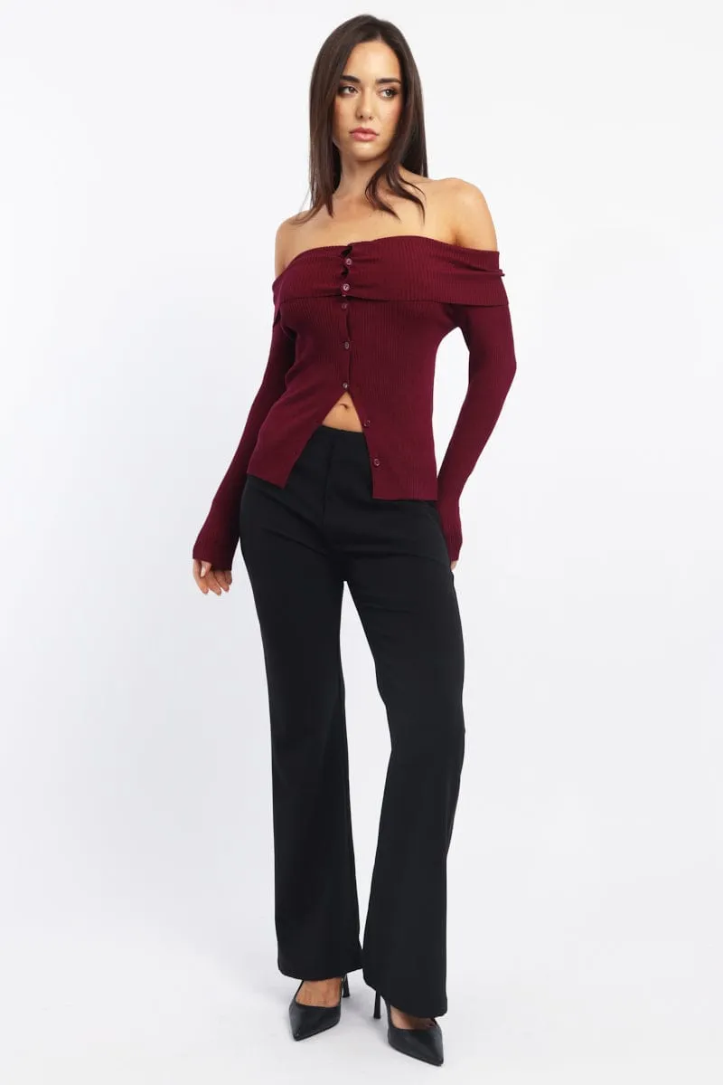 Black Flare Leg Pants sold by Ally Fashion