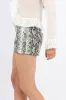 Beige Animal Print Low Rise Short Side Zipper sold by Ally Fashion