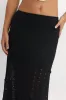 Black Lace Midi Skirt sold by Ally Fashion