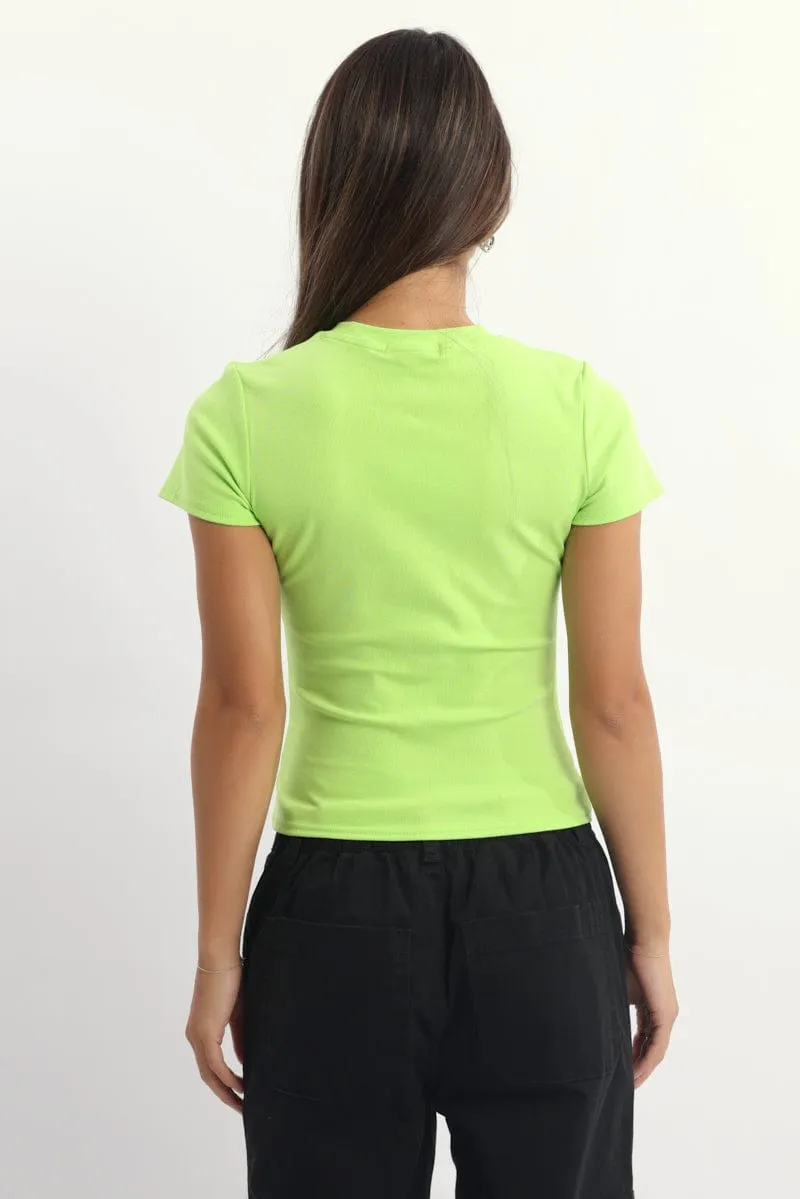 Green Graphic Tee Short Sleeve sold by Ally Fashion product image thumbnail 4