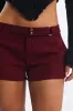 Red Shorts Mini Low Rise sold by Ally Fashion