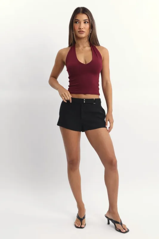 Black Shorts Mini Low Rise sold by Ally Fashion
