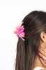Pink Flower Hair Claw Clip sold by Ally Fashion