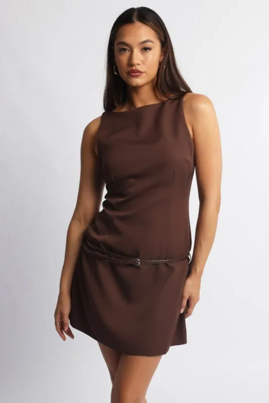 Brown Bodycon Dress Mini sold by Ally Fashion