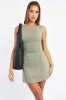 Green Mini Dress Round Neck sold by Ally Fashion