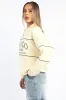 Yellow Zip Sweater Funnel Neck Oversized sold by Ally Fashion