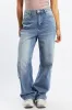 Denim Barrel Jeans Mid Rise sold by Ally Fashion