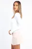 White Supersoft Top Square Neck Long Sleeve sold by Ally Fashion