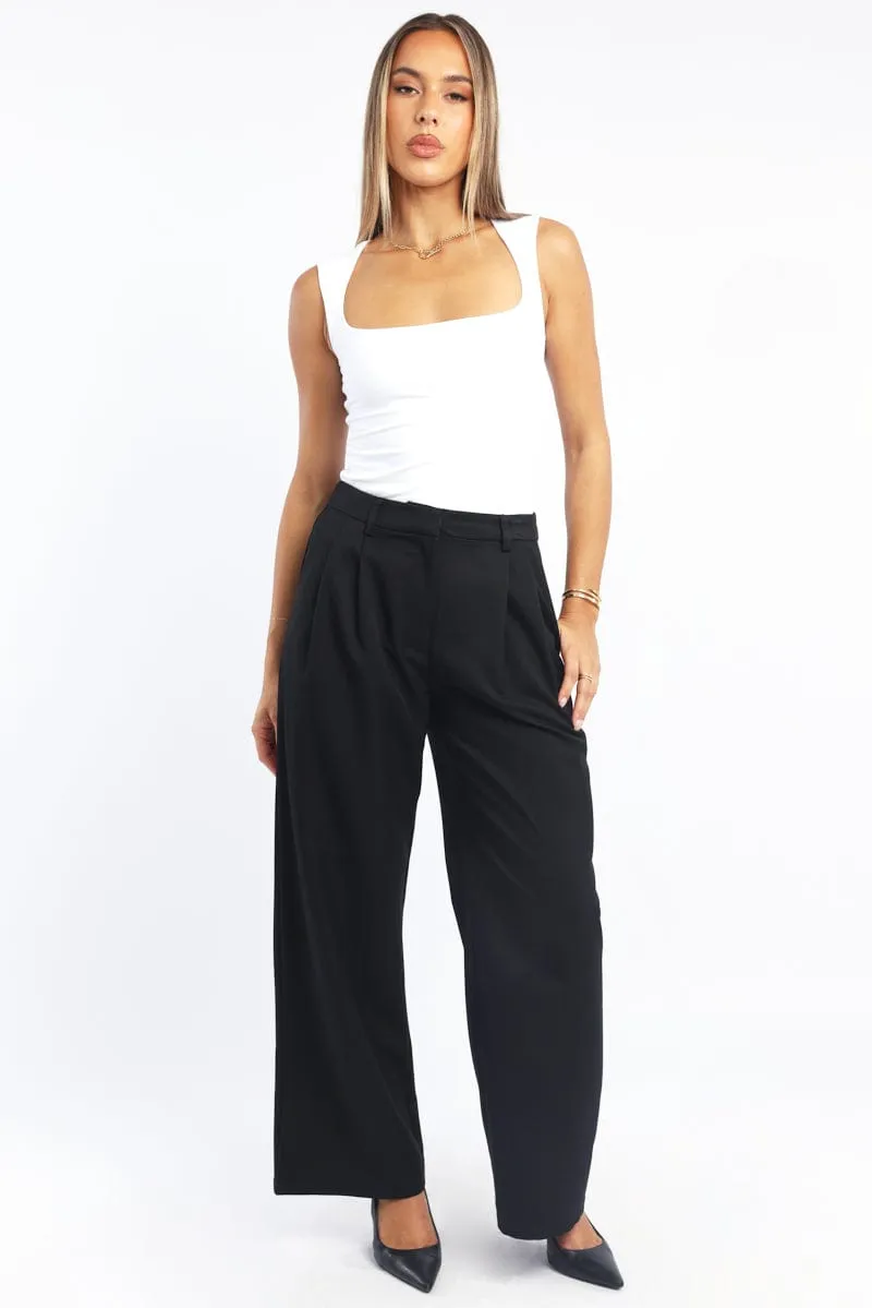 White Supersoft Tank Top Square Neck Double Layered sold by Ally Fashion product image thumbnail 2