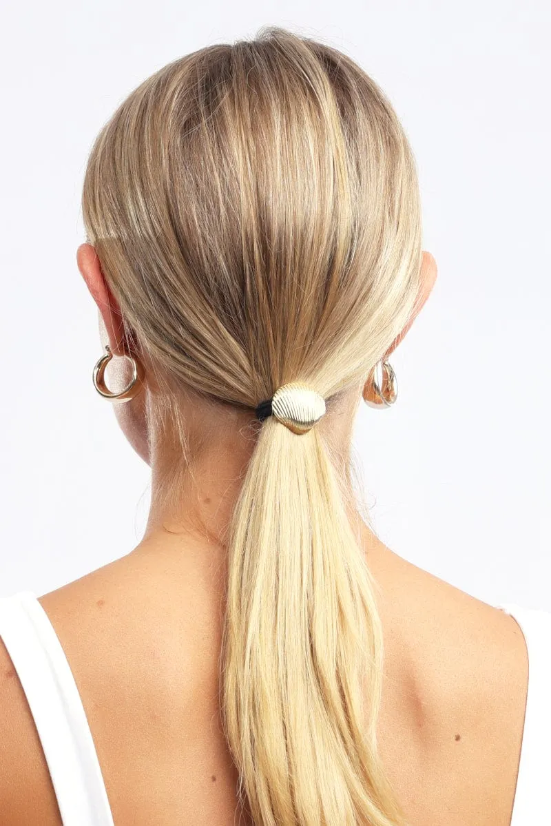 Gold Shell Hair Tie sold by Ally Fashion