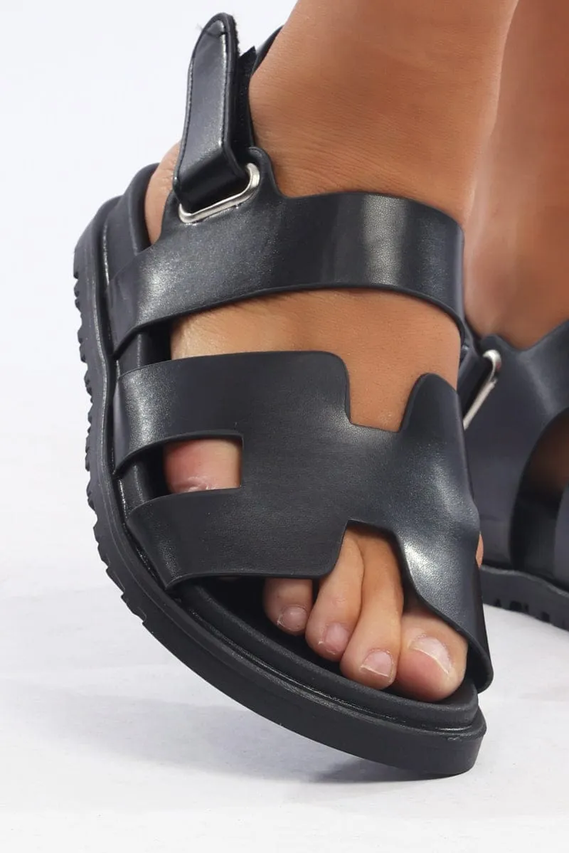 Black Flat Sandals sold by Ally Fashion product image thumbnail 2