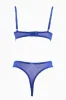 Blue Floral Embroidery Lingerie Set sold by Ally Fashion