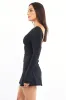 Black Mini Dress Long Sleeve sold by Ally Fashion