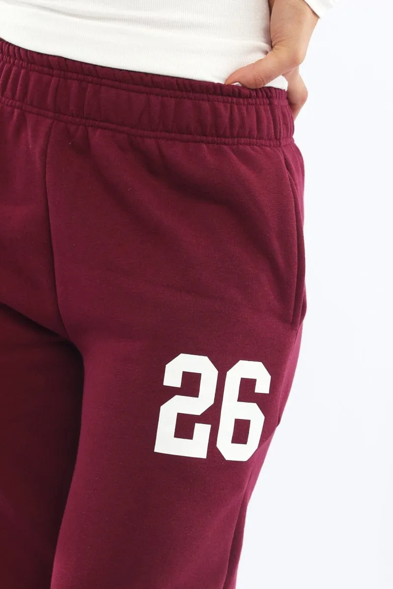 Red Track Pants Jogger sold by Ally Fashion product image thumbnail 5