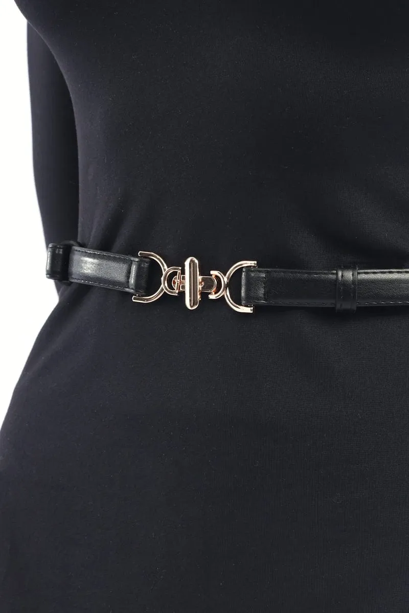 Black Adjustable Belt sold by Ally Fashion product image thumbnail 2