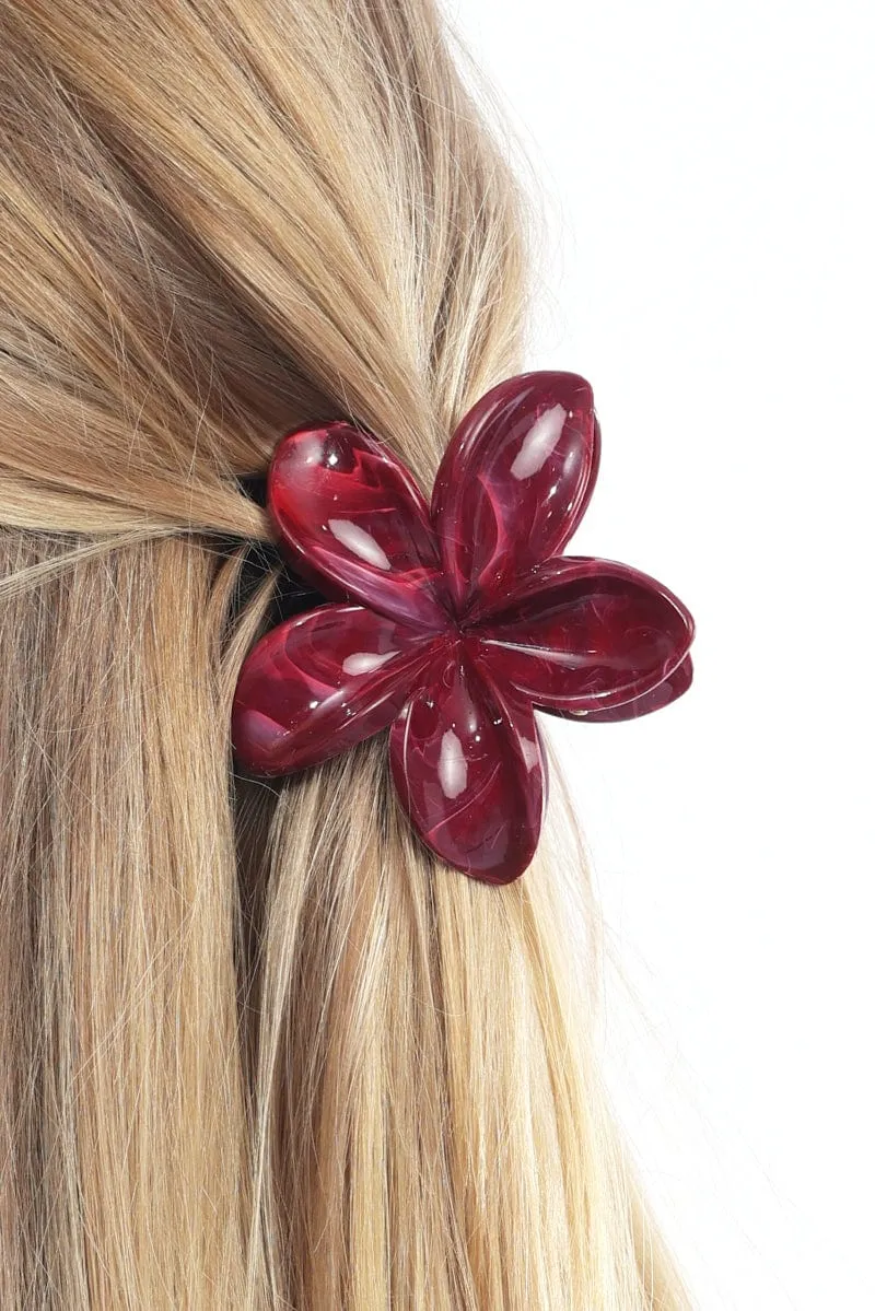 Red Flower Claw Clip sold by Ally Fashion product image thumbnail 2