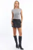 Grey Supersoft Top Side Ruched Sleeveless sold by Ally Fashion
